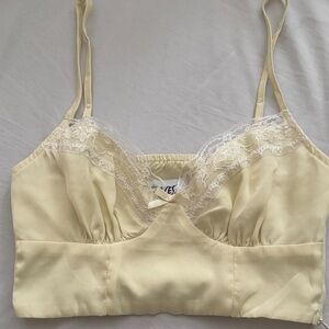 Princess Polly Lacey Satin Bra Bralette XS